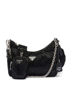 Bolsa Prada Re-Edition Preta com Strass