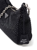 Bolsa Prada Re-Edition Preta com Strass