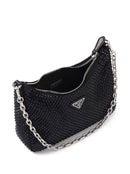 Bolsa Prada Re-Edition Preta com Strass