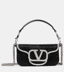 Bolsa Valentino VLogo Crystal Preta