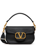 Bolsa Valentino Garavani Roman Stud Grainy Calfskin Shoulder Bag