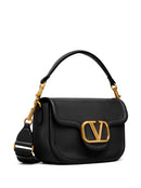 Bolsa Valentino Garavani Roman Stud Grainy Calfskin Shoulder Bag