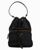 Bolsa Bucket Prada Duet em Re-Nylon